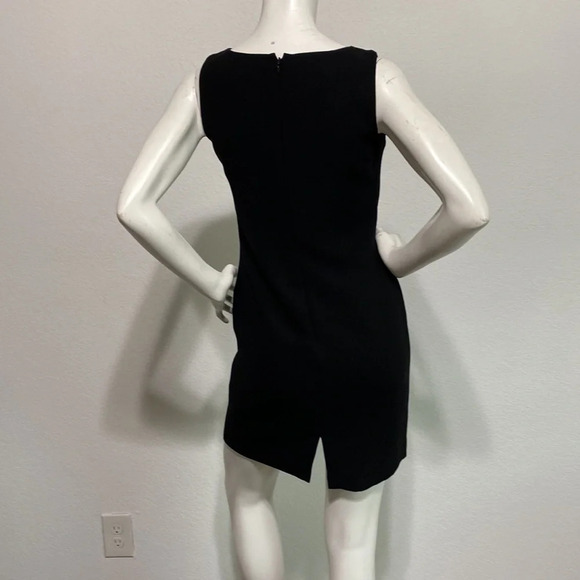 Petite Sophisticate Blue & Black Sleeveless Mini Sheath Dress Size 2 - Picture 4 of 5
